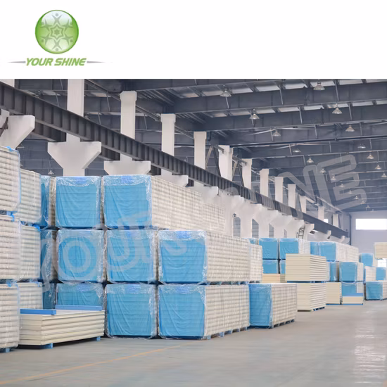 건축 자재 냉장 보관용 PU/PUR/PIR 샌드위치 패널/실내 철골 구조 벽 및 지붕 냉동 장비/절연 패널